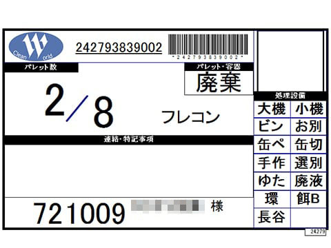 バーコードによる在庫管理